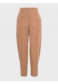 Mid Rise Pleat Front Pull On Pant