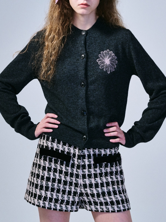 Cashmere Blended Cardigan Round Neck - JADE Jakarta