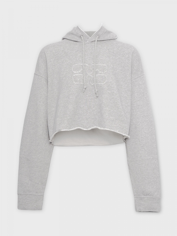 Isoli Cropped Oversized Hoodie - JADE Jakarta